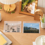 20 Pcs Snap File Bags Clear Horizontal C6 A5 A4 Sizes Office