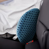 Ergonomic Lumbar Support Pillow Memory Foam Back Pillow for Auto Seat Chair Recliner Bed Blue