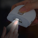 Electric Nail Clipper with LED Light Automatic Nail File Grooming Tool