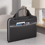 Fire Resistant Accordion File Organizer with Handle  A4 Files Transparent Expanding Folder with Multi-Pockets