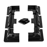 7PCS Solar Panel Corner Mounting Brackets Kit Vehicle Roof Mount Caravan Boat RV Black