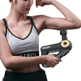 Handheld Muscle Massager with 9 Massage Heads Gold