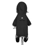 Waterproof Hooded Pet Raincoat with Reflective Stripe for Dogs