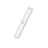 3 Pack Motion Sensor Closet Lights Battery Powered 10-LED Wireless Under Cabinet Lights White
