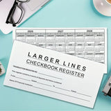 12 PCS Check Register Books with 14 Lines Per Page and 2026 to 2028 Calendar