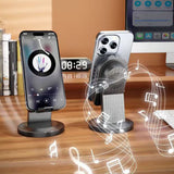 3-in-1 Induction Speaker with Phone Stand and Bluetooth 5.3 for Home Office Black