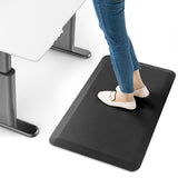Kitchen Floor Mat Cushioned Anti-Slip Water Resistant Mat for Kitchen Laundry Black