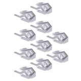10 PCS Adhesive Hat Hooks for Wall for Baseball Caps White