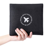 Foldable Travel Bag Large Capacity Sports Shoulder Bag Trip Boarding Bag Black