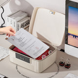 4-Digit Combination Lock Box Lockable Safe Storage Case White