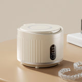 Ultrasonic Retainer Cleaner Rechargeable 3 Modes for Dentures Jewelry White