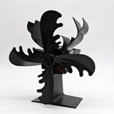 4-Blade Fireplace Stove Fan Wood Top Burner Self-Powered Ecofan