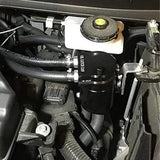 Oil Catch Breather Can Kit Universal Petrol Filter with Air Filter and Cleaning Balls Black