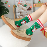 4 Pairs of Christmas Socks Funny Cotton Socks Style 1