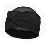 2-in-1 Overnight Mesh Hair Band with Hook and Loop for Short Hair Black