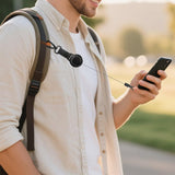 2PCS Anti-theft Phone Tether Phone Lanyard Retractable Steel Line with Locking Carabiner and Metal 360 Degree