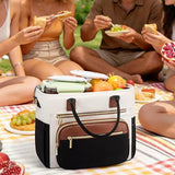 Insulated Lunch Bag Wide Opening Lunch Box for Work Picnic Beach Family