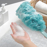 2Pcs Long Handle Scrub Brush for Shower with Loofah on a Stick for Back Use Style 2