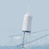 Cordless Electric Water Flosser Teeth Cleaner with 4 Jet Tips Irrigator White