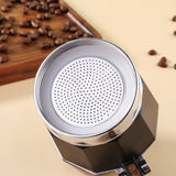 Replacement Silicone Gasket Aluminium Filter Set for Moka Pot