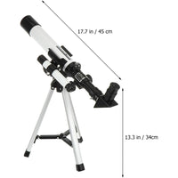 32X Magnification Astronomical Telescope Portable GPS Syncs Telescope with Tripod for Little Astronomy Beginners White