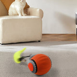 2 Speed Modes Interactive Speedy Tail Pet Toy USB Rechargeable for Cats Dogs Orange