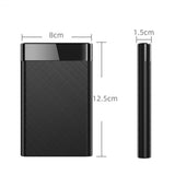 USB 3.1 Portable External Hard Drive Enclosure for SATA SSD HDD
