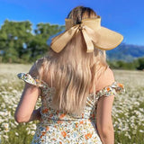 Adjustable Foldable Sun Visor Hat Wide Brim Open Top for Outdoor Khaki