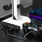 RGB Desktop Game Controller and Headset Stand with 9 Adjustable Light Modes