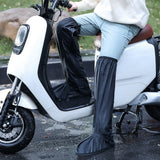 Water-resistant Boot Gear Reusable Overshoes Cycling Rain Shoe Covers Anti-slip Black