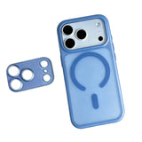 Frosted Camera Lens Case for iPhone 18 Pro Max Easy Attached Blue