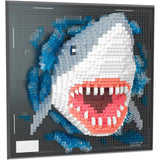 3D Animal Wall Art Building Blocks Creative DIY Home Decor for Kids Room Style 2