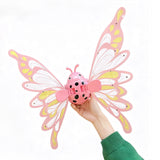 Fairy Wings with Lights for Girls Flying Fairy Toys Princess Cosplay Dress Up Gift