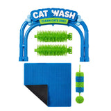Self Grooming Arch Station for Cats with Brush and Play Kit