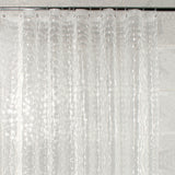 PEVA Shower Curtain Liner Heavy Liner 180x180cm with Rustproof Grommets and Hooks Style 2