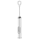 3 in 1 Electric Milk Frother Coffee Stirrer White