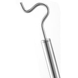 Stainless Steel Clothes Hook Pole Clothes Hanger Reaching Hook for Hanging Clothes Medium