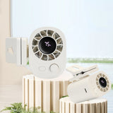 Car Clip-On Fan with LED Display – 100-Speed Adjustable Portable Fan for Camping & Umbrella Use