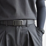 Stretch Tactical Belt for Men Military Work Rigger Hiking Nylon Web Ratchet Quick Release Belt Black