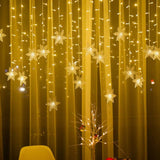 4m Waterproof Curtain String Lights for Christmas Window & Party Decorations Style 1
