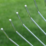 Adjustable Metal Leaf Rake Long Handle for Lawn Garden Yard Soil Loosening