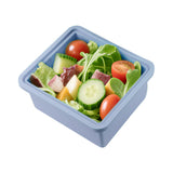 2 PCS Silicone Freezer Trays with Lid for Soup Storage Sky Blue