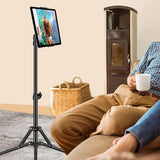1.6M Adjustable Tablet Floor Stand Tripod with Case