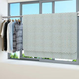 Adjustable Tension Rod Extendable Rack Shower Wind Curtain Closet Pole Silver