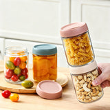 6 Pcs Overnight Oats Containers with Lids Glass jars with Airtight Lids for Snacks Yogurt