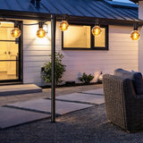 Outdoor String Light Pole Metal Support Stake for Garden Patio
