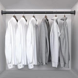Tension Rod No Drill Telescopic Carbon Steel for Wardrobe Window Bathroom