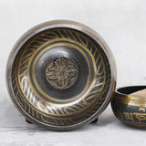 Tibetan Singing Bowl for Yoga Meditation with Striker and Cushion