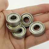 20 PCS Carbon Steel 608ZZ Bearings for 3D Printers Skates Bikes
