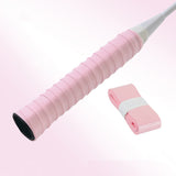 10 Pcs Tennis Racket Grip Tape PU Anti-Slip Overgrip Pink